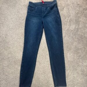 Spanx Women's Small Jeggins Jean Like Ankle Shaping Stretch Blue Comfy